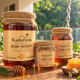 Kaduthota Organics The Honey Flight – 3-Pack Raw Multifloral Honey Collection