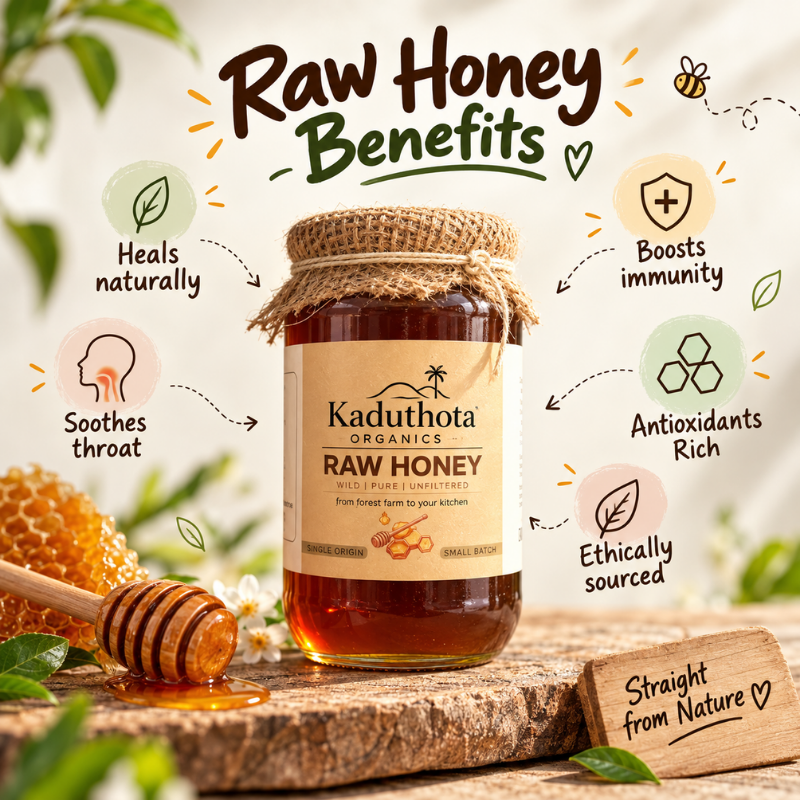 Kaduthota Organics The Honey Flight – 3-Pack Raw Multifloral Honey Collection